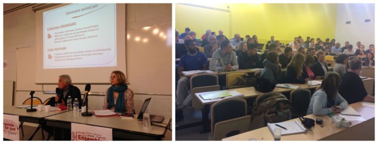 Retour sur la première journée du séminaire de travail qui s&rsquo;est déroulée le 11 mai dernier avec Tobie Nathan, ethnopsychiatre.